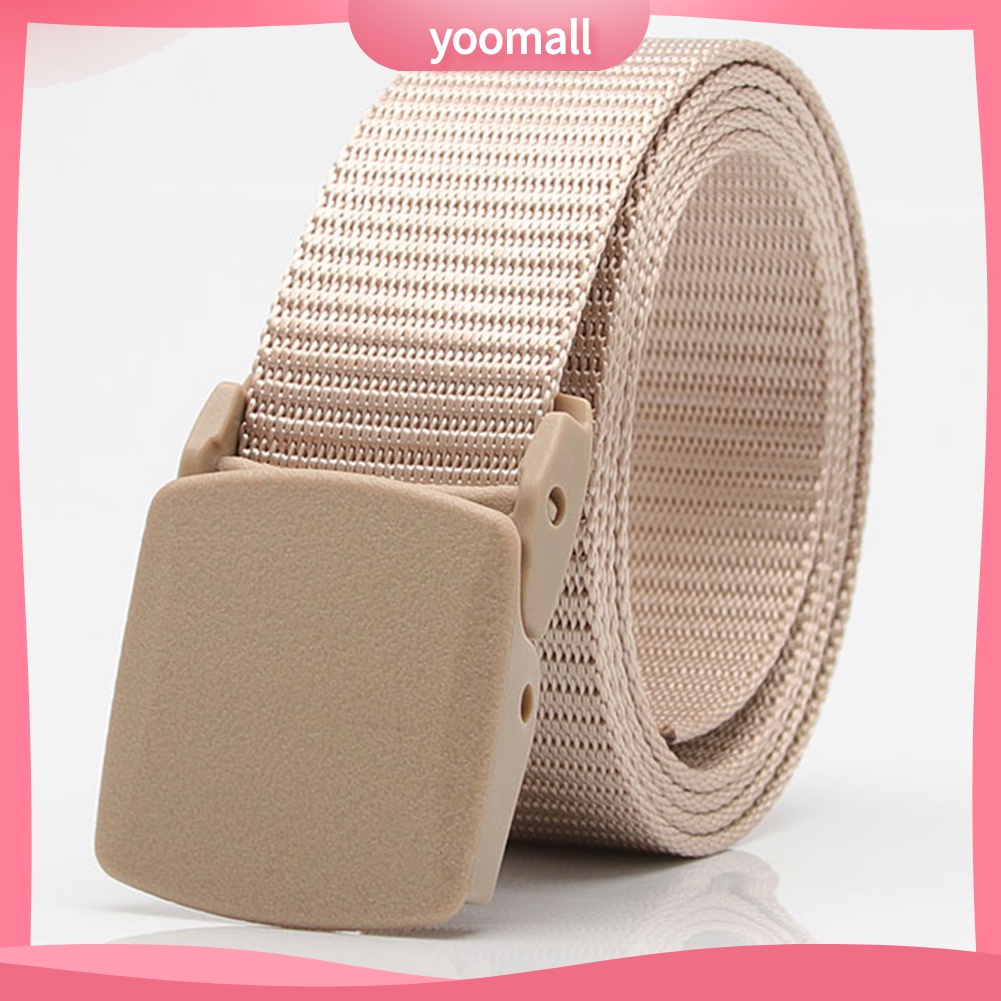 Thắt Lưng Màu Trơn Khóa Cài Điều Chỉnh Được Thời Trang Cho Nam