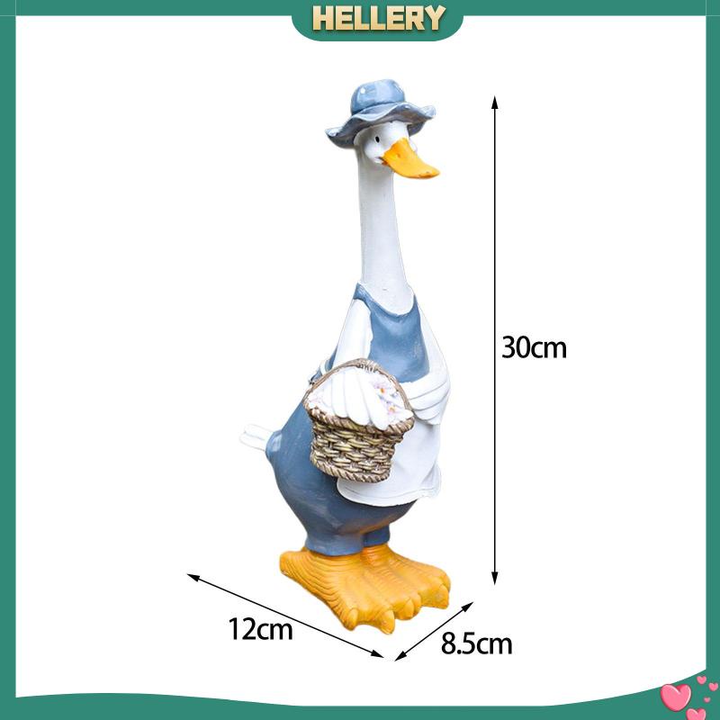 Đồ trang trí Vịt Bằng Nhựa Resin Vui Nhộn Trang Trí Vườn