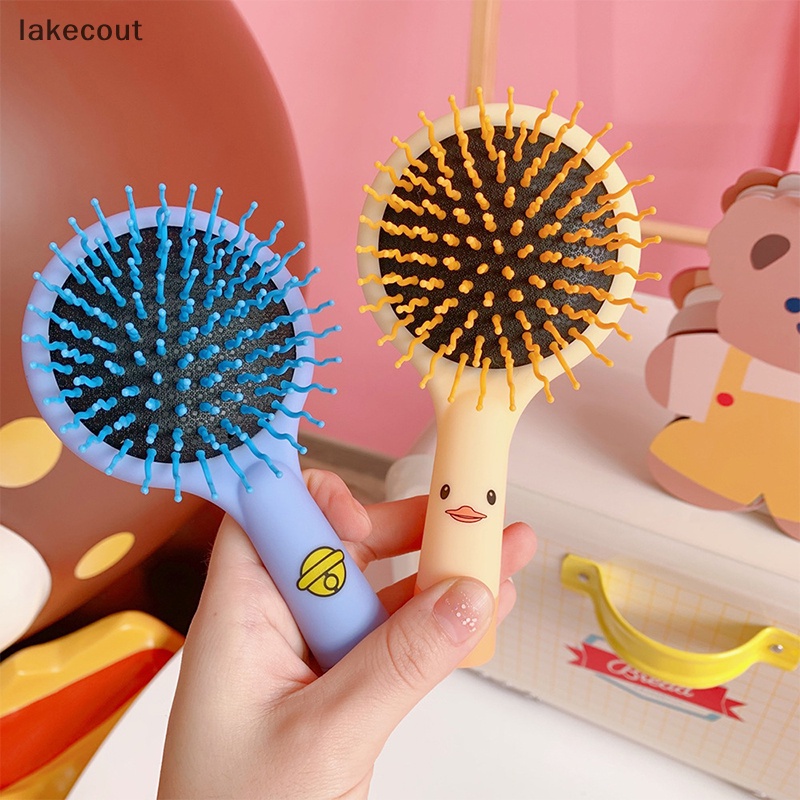 Lược Chải Tóc Mát Xa Da Đầu Chống Mưa In Hình Hoạt Hình Có Gương Soi Cho Trẻ Em