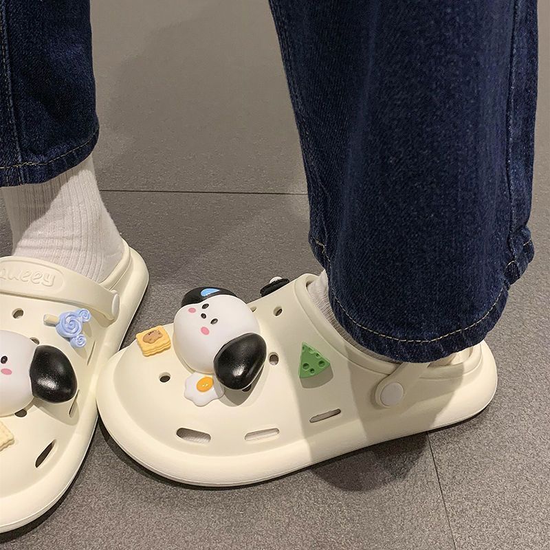 FEIJIANU dép Cross dép sandal nữ giày đi biển đáng yêu thoải mái28Z23071201