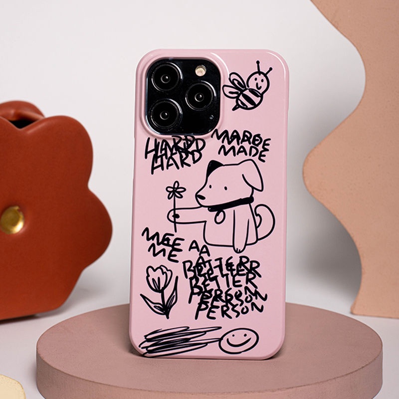 Ốp Điện Thoại Cứng Họa Tiết Chú Chó Line Dễ Thương Cho iPhone14Promax 13promax / 12promax / 11promax 13 12pro 11 xr 14pro