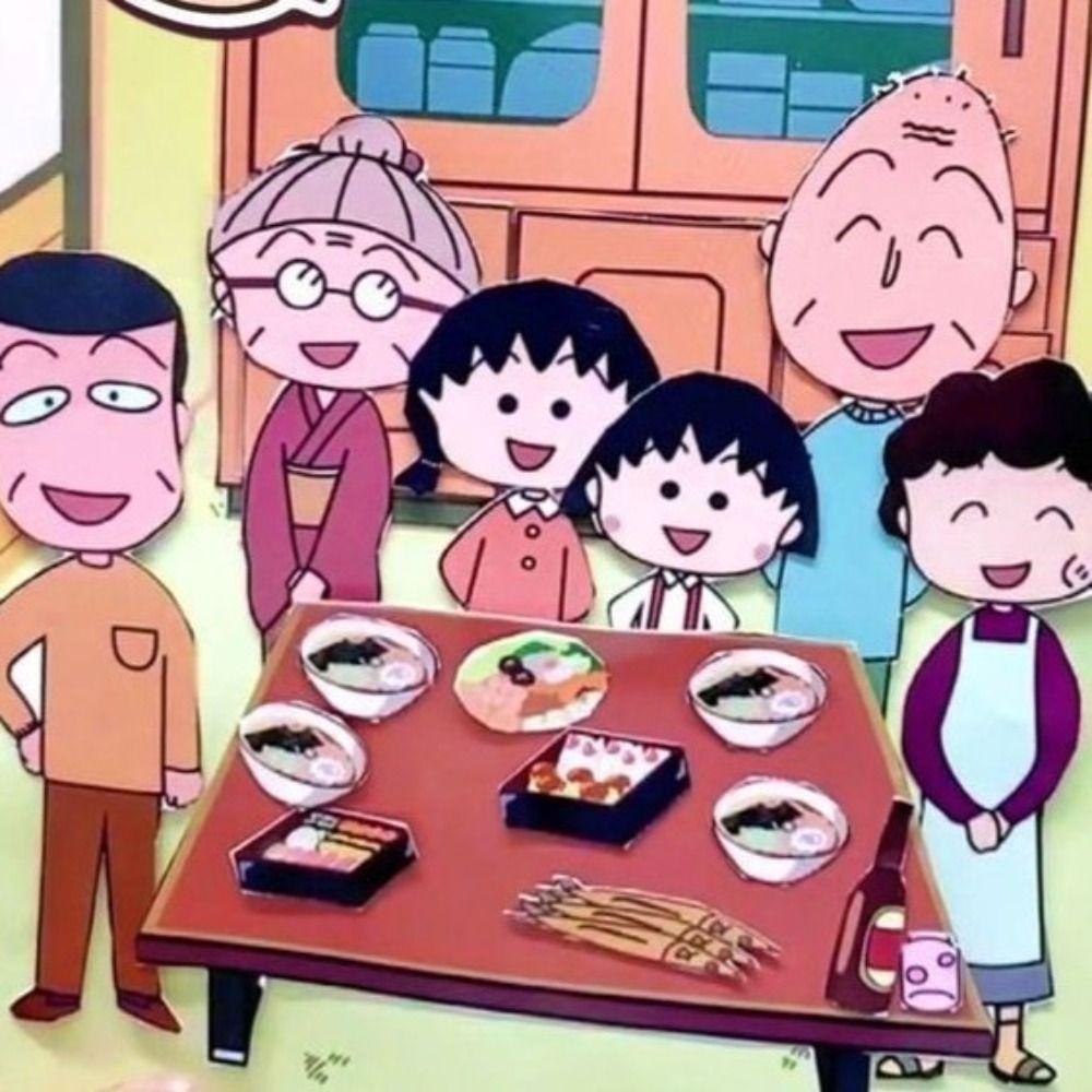 Sách Giấy Dán Hình Nhân Vật Hoạt Hình Anime Kuromi Cậu Bé Bút Chì Shin-chan Bút Chì Montessori Pochacco Chibi DIY 1 Cho Bé