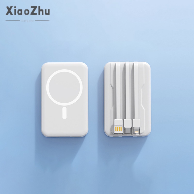 Xiaozhubangchu Cục Sạc Nhanh MagSafe Không Dây Hút Nam Châm 10000mmAh mini