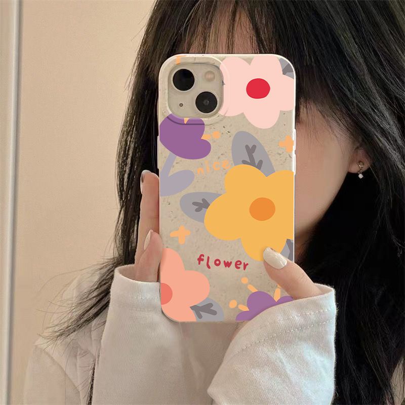 Ốp Điện Thoại Mềm Chống Sốc In Họa Tiết Hoa Vàng 13 Kiểu Đơn Giản Cho Iphone 11 7Plus 12 814Pro