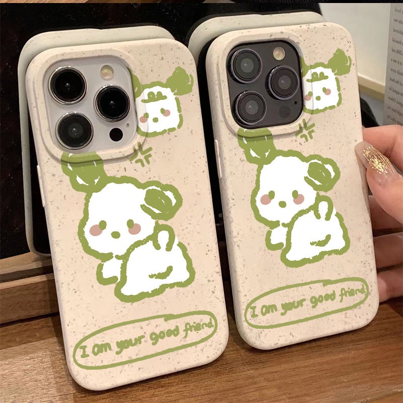 Ốp Điện Thoại Mềm Chống Sốc In Hình Chú Cún Đơn Giản Cho Iphone 7 8 plus 14pro 11max13iPhone12