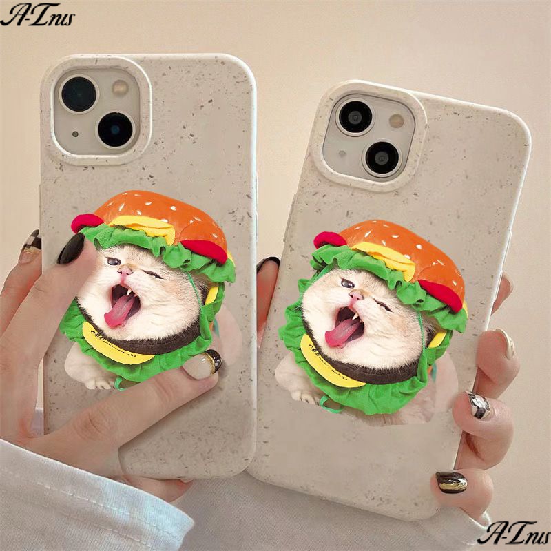 Ốp Điện Thoại Mềm Chống Sốc In Hình Hamburger EVWY Cho Iphone 12 13 8 7Plus 14Promax 11