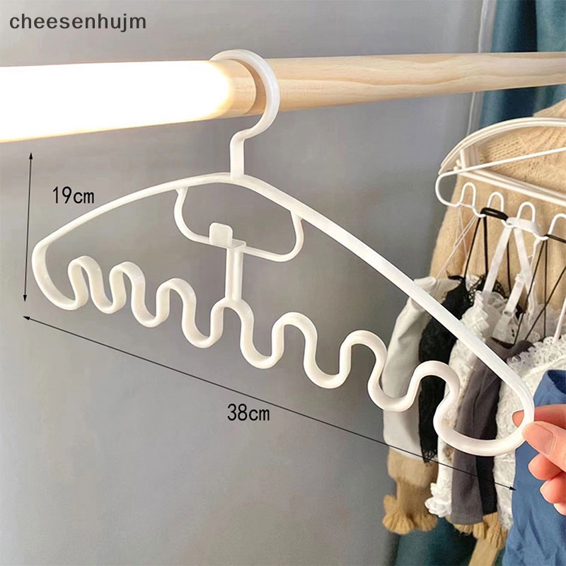 1 Móc Treo Phơi Quần Áo Bằng Nhựa Nhiều Cổng Tiện Dụng