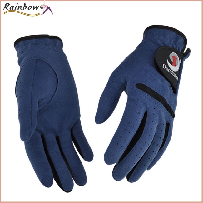 1 Cặp Găng Tay Đánh Golf Trái Phải Bằng Da Lộn Nhân Tạo Siêu Mịn Thoáng Khí Chống Trượt Cho Nữ