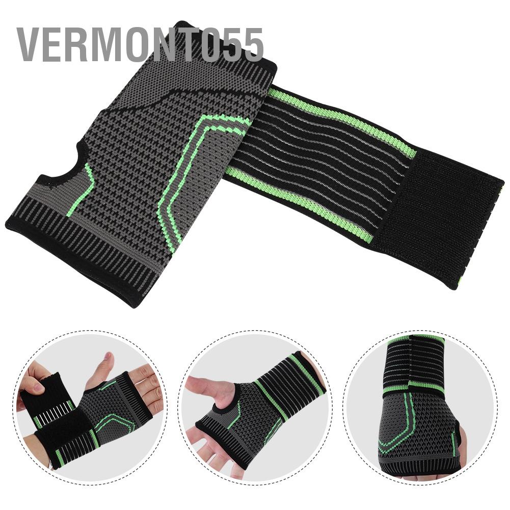 Vermont055 Bảo vệ thể thao Dây đeo cổ tay Bracer với đai áp lực