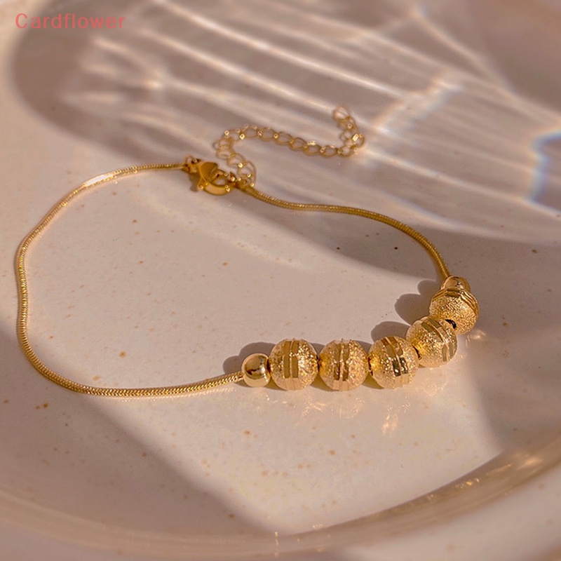 < Cardflower > Vòng Tay Chuỗi Hạt Chuyển Đổi Mờ Nhẹ Nhàng Tinh Tế Thời Trang Cổ Điển Quà Tặng Giáng Sinh Cho Nữ