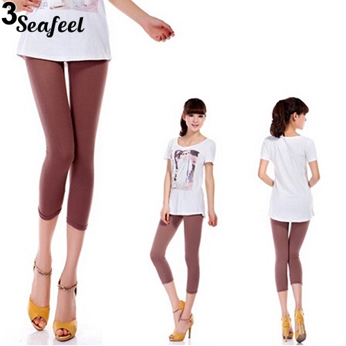 Quần Lửng Ôm Dáng Màu Sắc Kẹo Ngọt Dành Cho Nữ Tập Yoga Chạy Bộ