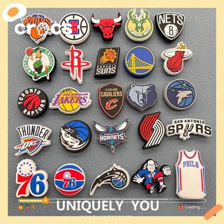 2023 new Giày Crocs jibbitz NBA Khóa Cài Lỗ Hình Hoa Phong Cách Hàn Quốc Thời Trang