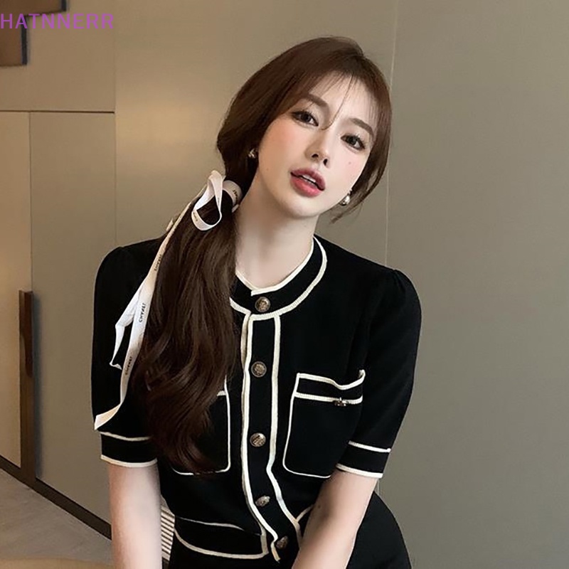Áo Cardigan Ngắn Tay Dáng Ôm Thời Trang Cho Nữ FHS