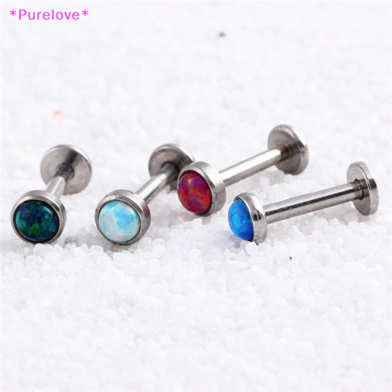 Khuyên Mũi / Môi Đính Đá Opal Kích Thước 6-8mm Mới