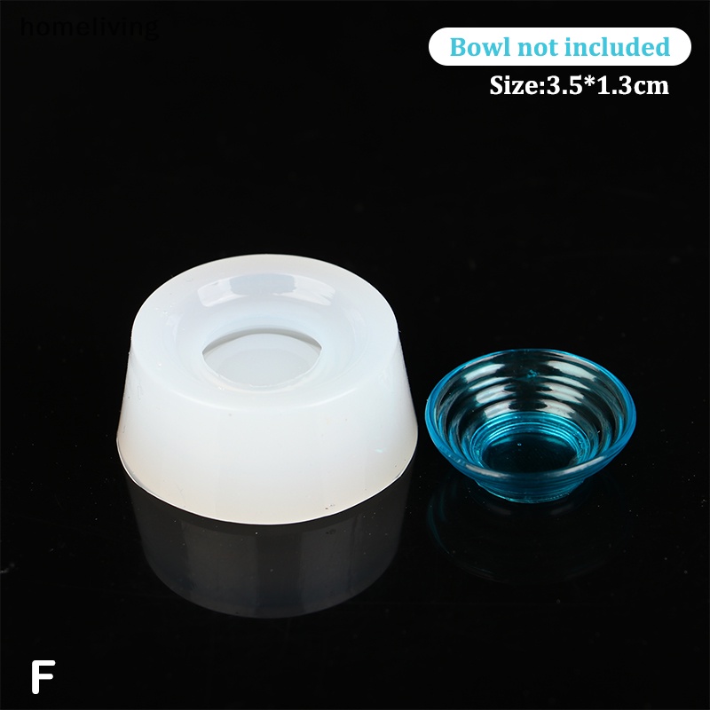 Khuôn Làm Chén Dĩa Mini Bằng Silicon Tỉ Lệ 1: 12 Trang Trí Nhà Búp Bê DIY