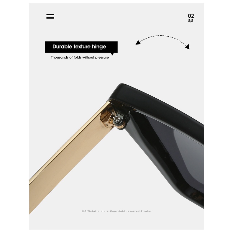 Kính Mát Gọng Vuông Lớn Phong Cách Âu Mỹ Thời Trang Mới 2023