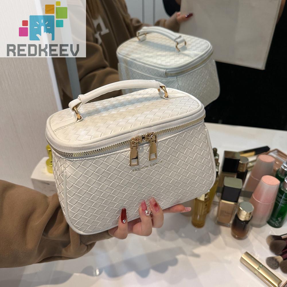 Túi Đựng Mỹ Phẩm Da PU Sức Chứa Lớn Tiện Dụng Cho Nữ