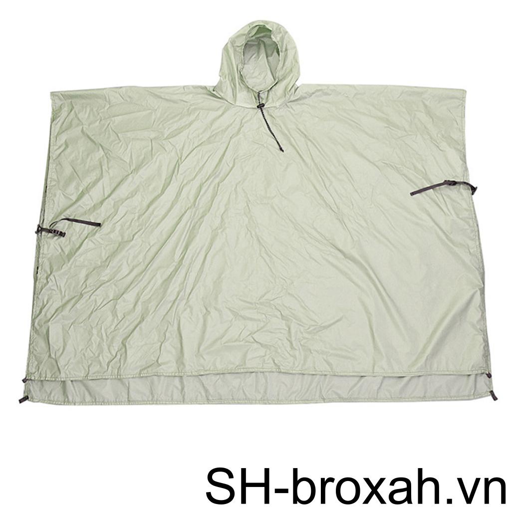 Áo Mưa Poncho Bằng Silicone Siêu Nhẹ Chống Thấm Nước Tiện Dụng Cho Nữ