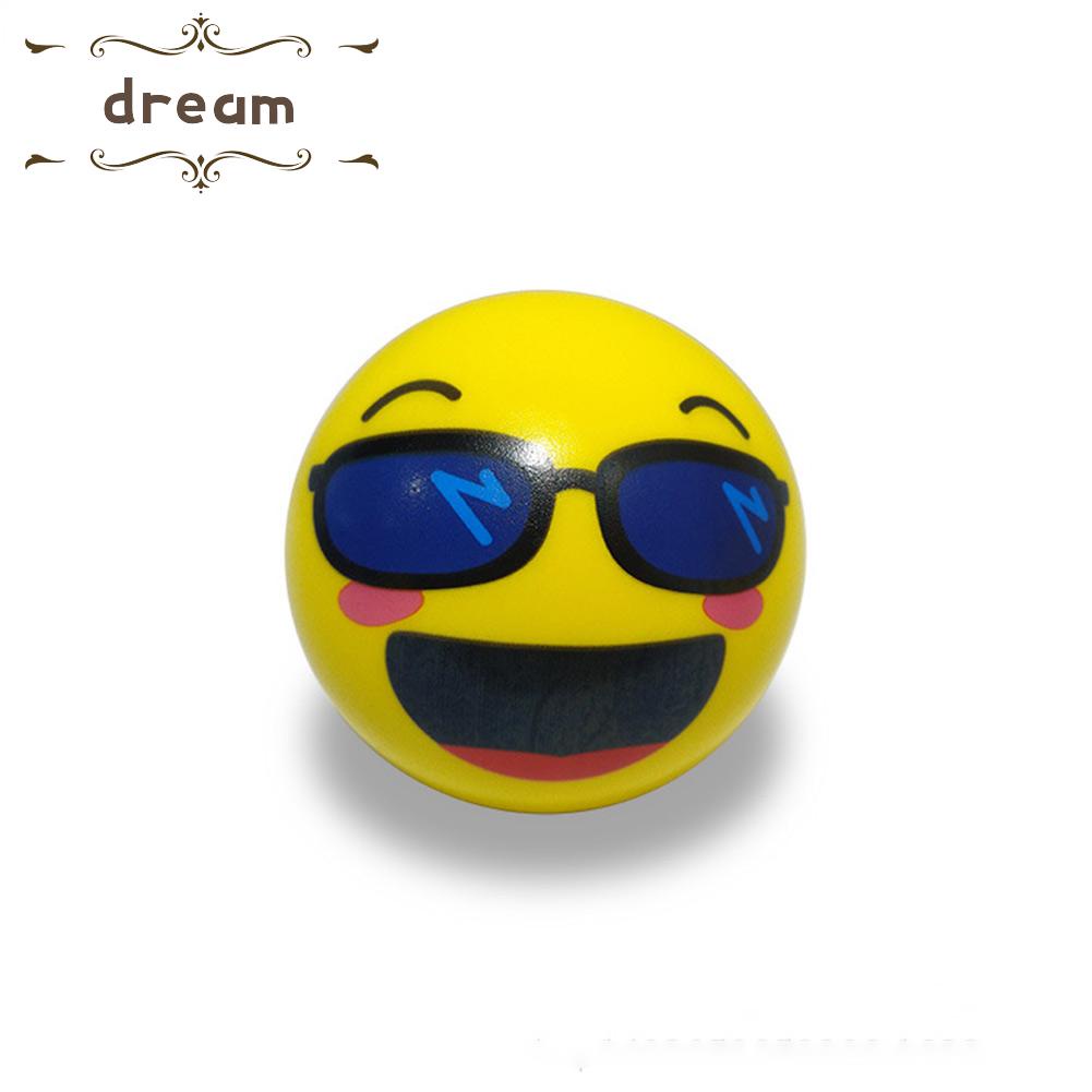 【DREAMLIFE】Ball Children Color Printing Decompression Solid Sponge Toys Venting Baby