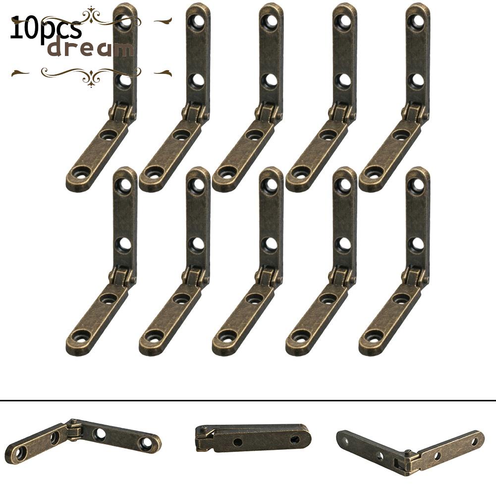 【DREAMLIFE】Hinges 30mm 90 Degree Reen Bronze With Mounting Screws 10pcs Drawers Box
