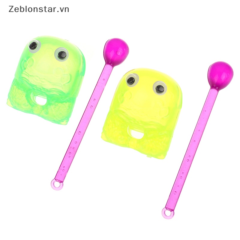 Set 2 Tượng Ếch Gõ Phát Sáng Có Âm Thanh Vui Nhộn Màu Sắc Ngẫu Nhiên Dành Cho Trẻ Em