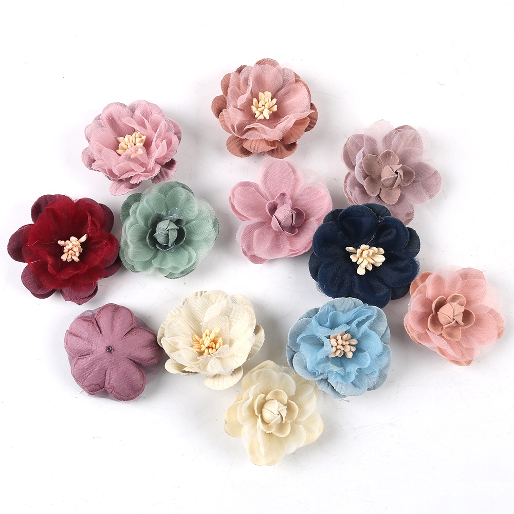 1 Miếng Vải Hoa lily handmade Tự Làm Cài Áo / Mũ / Giày