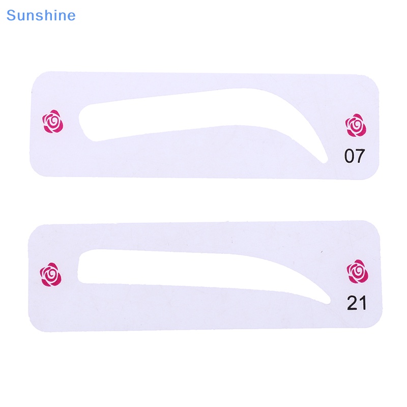 Set 24 Khuôn Kẻ Lông Mày Tiện Dụng Chất Lượng Cao