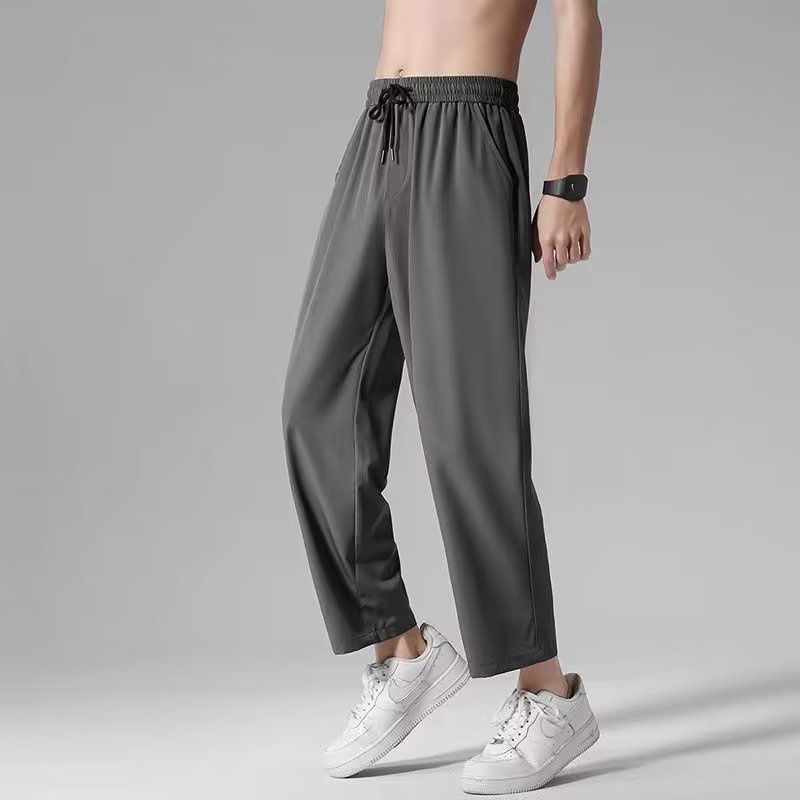 Quần Dài Dáng Rộng Phong Cách Thời Trang Đường Phố Mùa Hè Cho Nam Giới