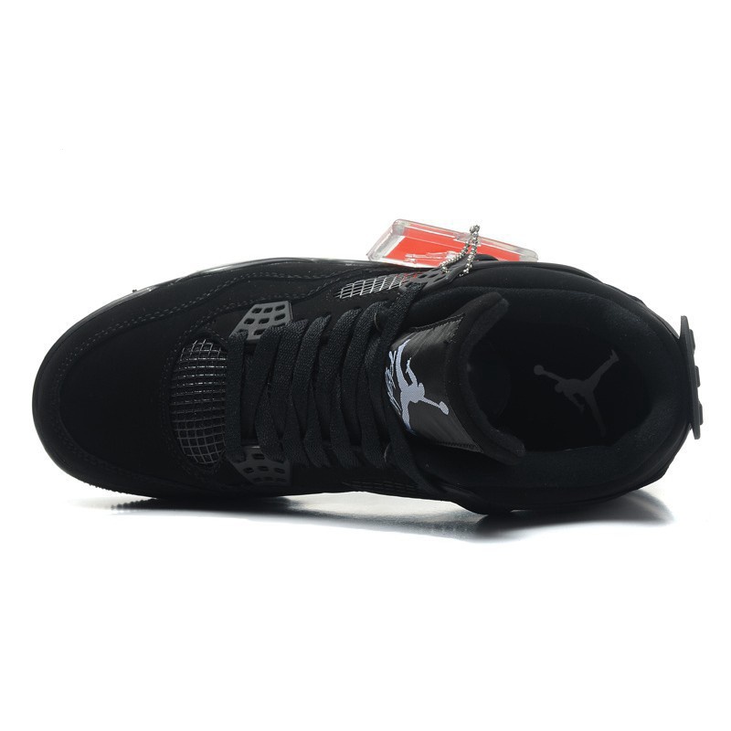 Giày Bóng Rổ Air Jordans 4 EDC5 Màu Đen Sáng Kiểu Retro Cá Tính Cho Nam