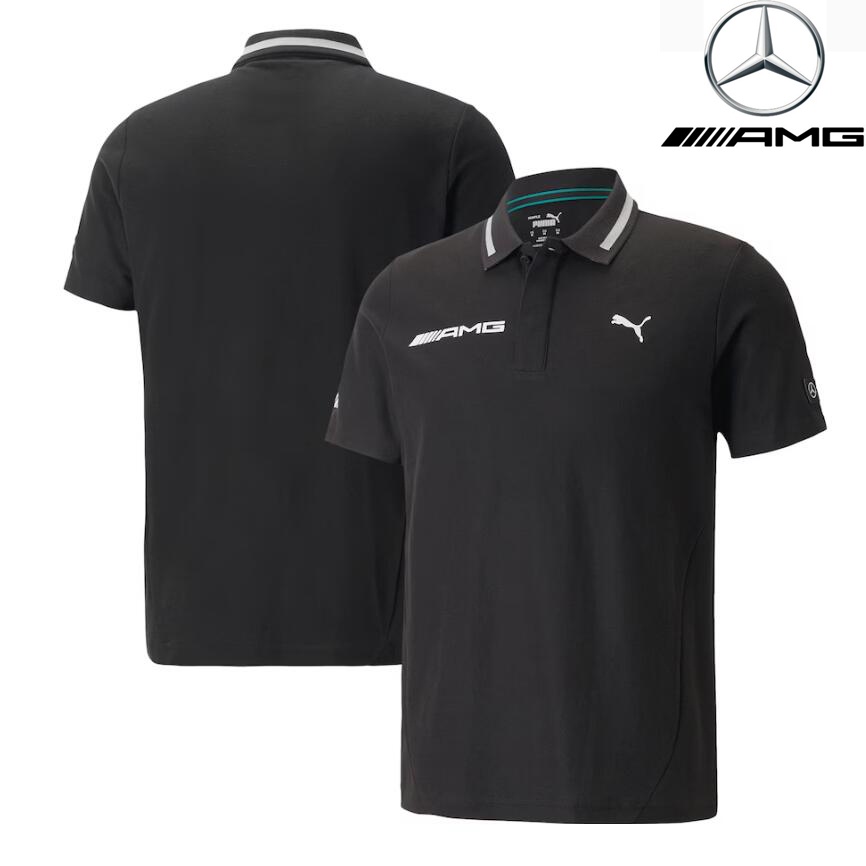Bộ Đồ Đua Xe F1 2023 Mới Nhất + Áo polo Đội Mercedes AMG Petronas Team + Áo Thun Tay Ngắn Mùa Hè Cho Nam Và Nữ