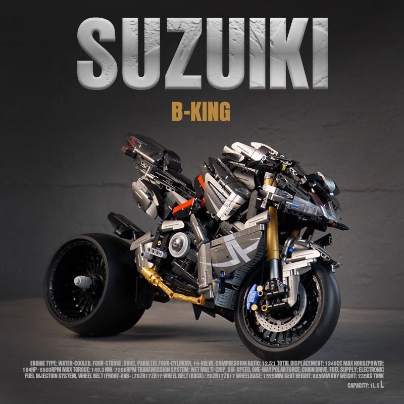 Bút Bi Thiết Kế Độc Đáo Chất Lượng Cao672106 Bộ Đồ Chơi Lắp Ráp LEGO Suzuki B-King Độc Đáo Thú Vị