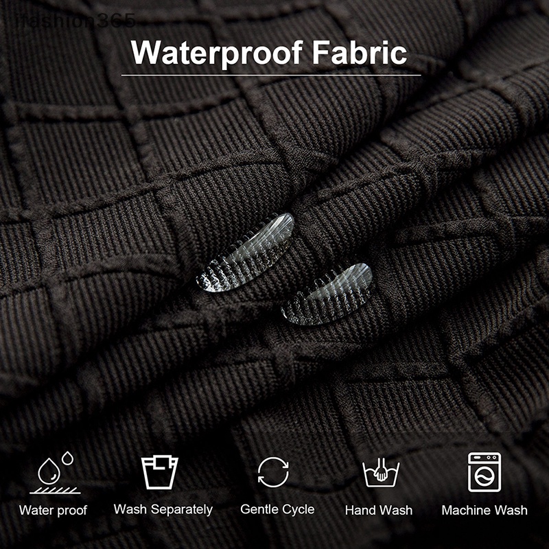 Vỏ Bọc Ghế Ngồi Màu Trơn Chống Thấm Nước Có Thể Tháo Rời Và Giặt Rửa Tiện Dụng ifashion365