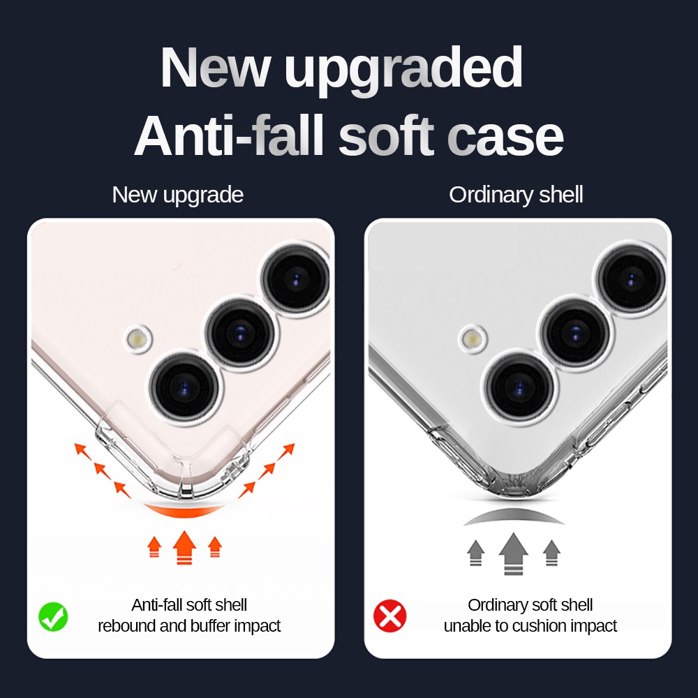 Ốp Lưng Trong Suốt Cho Điện Thoại Samsung Galaxy S23 FE 5G SamsungS23FE S 23 FE 23FE