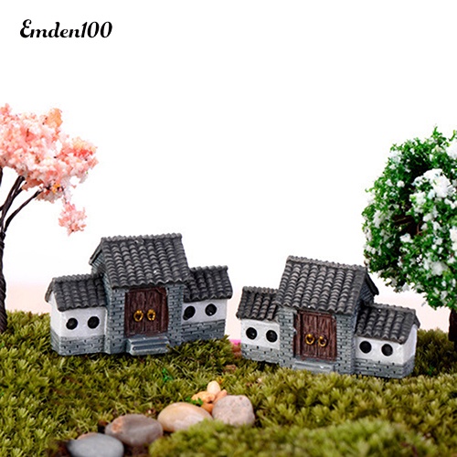 Mô Hình Nhà Búp Bê Emden DIY Trang Trí Nhà Cửa Sân Vườn