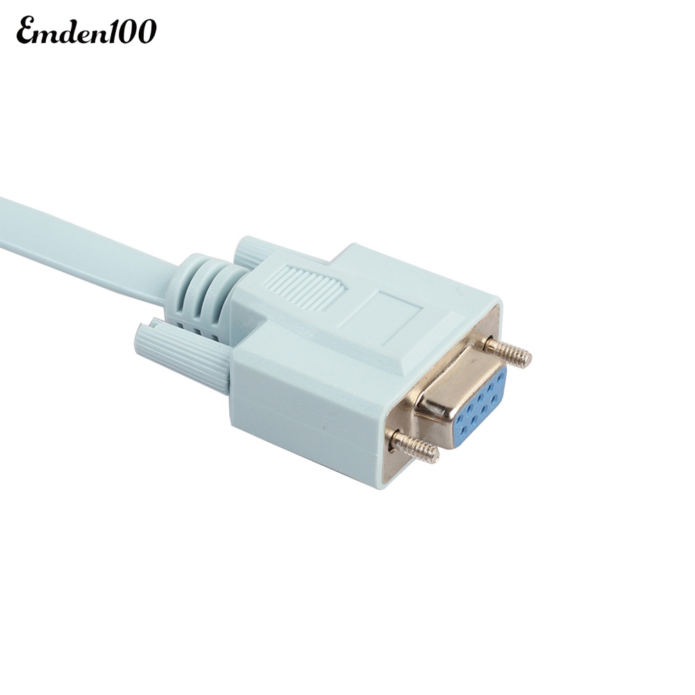 Dây Cáp Mạng 5ft 9Pin DB9 Serial RS232 Sang RJ45 Cat5 Ethernet Cho Cisco Emden 5ft Emden 9Pin DB9 Serial RS232