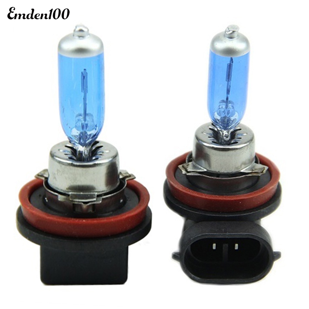 Bộ 2 Bóng Đèn Xenon H11 100W Ánh Sáng Trắng Cho Xe Hơi