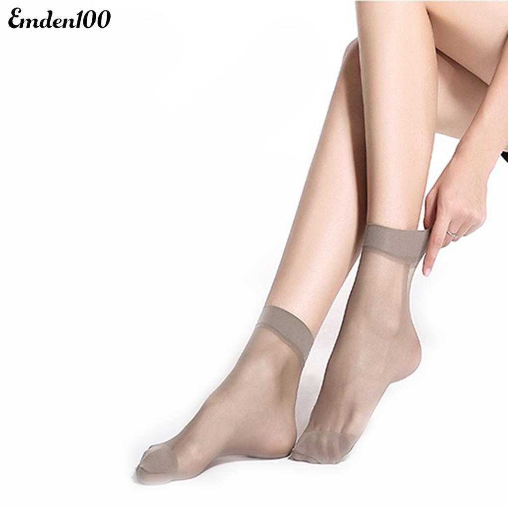 Set 10 Đôi Tất Co Giãn Thoáng Khí Gợi Cảm Cho Nữ