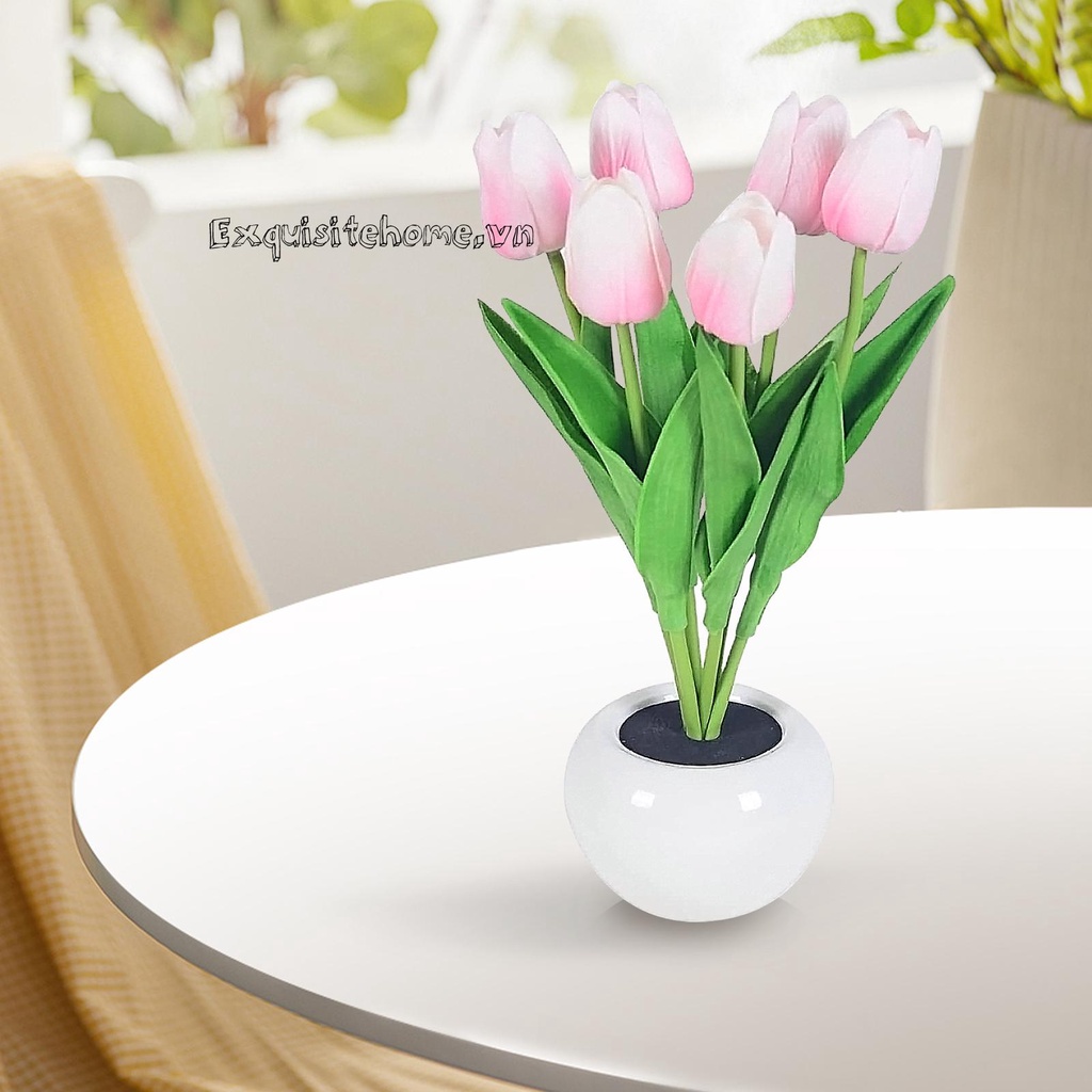 Đèn LED Hình Hoa Tulip Chạy Bằng Pin Dùng Trang Trí Tiệc
