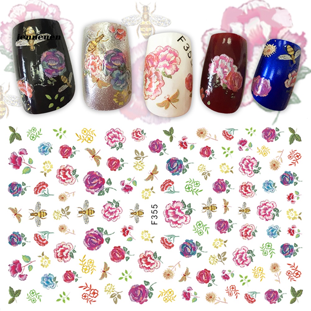 Miếng Dán Trang Trí Móng Nghệ Thuật Nhiều Họa Tiết Xinh Xắn