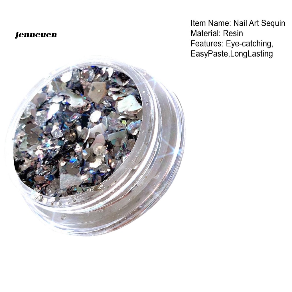 1 Hộp Phụ Kiện Trang Trí Móng Tay Hình Vỏ Sò Lấp Lánh