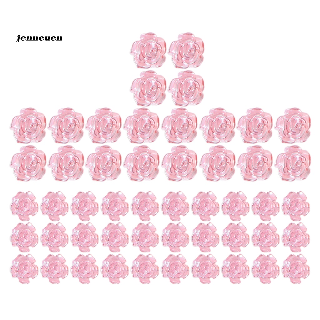 Bộ 50 Phụ Kiện Trang Trí Móng Tay Nghệ Thuật Mini Lấp Lánh