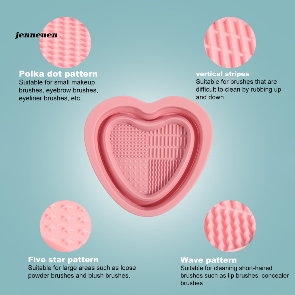 Miếng Rửa Mặt Đa Năng Hình Trái Tim Dành Cho Nữ