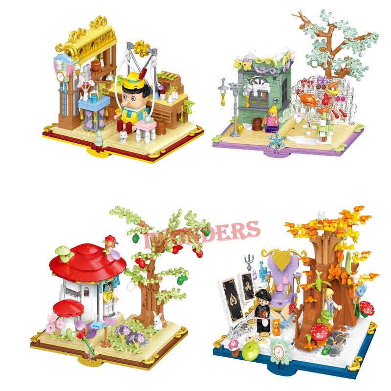 Bộ Đồ Chơi Lắp Ráp Lâu Đài Hoa Sáng Tạo Cho Bé