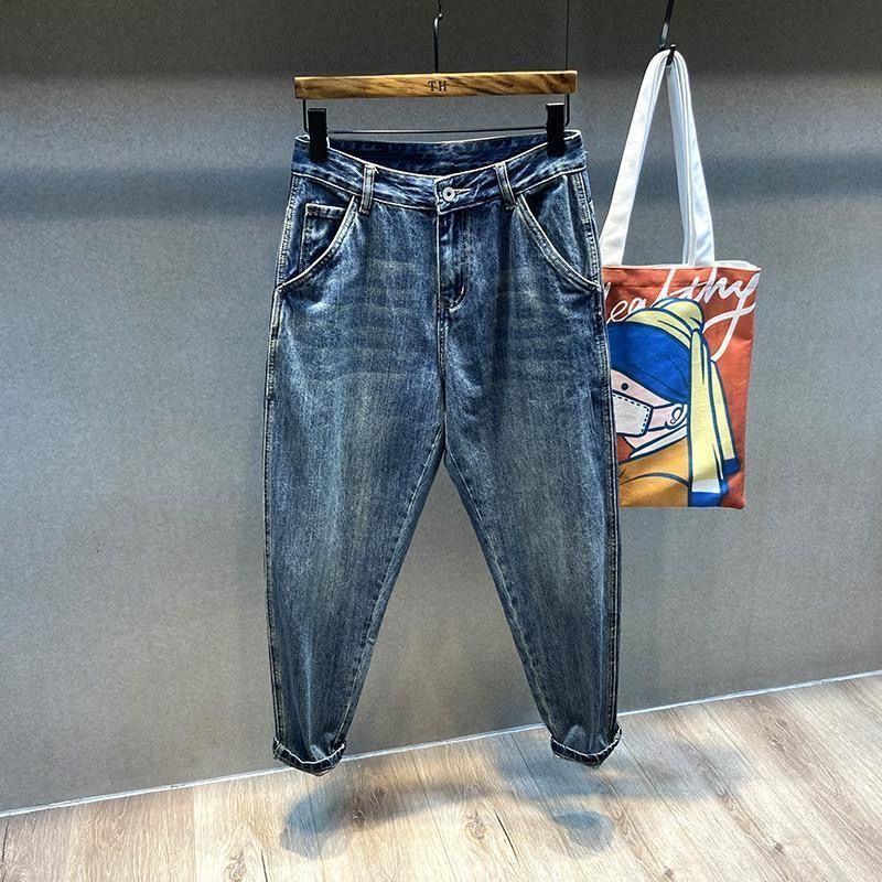 Quần Jeans Dài Phối Vết Rách Thời Trang Cá Tính Cho Nam