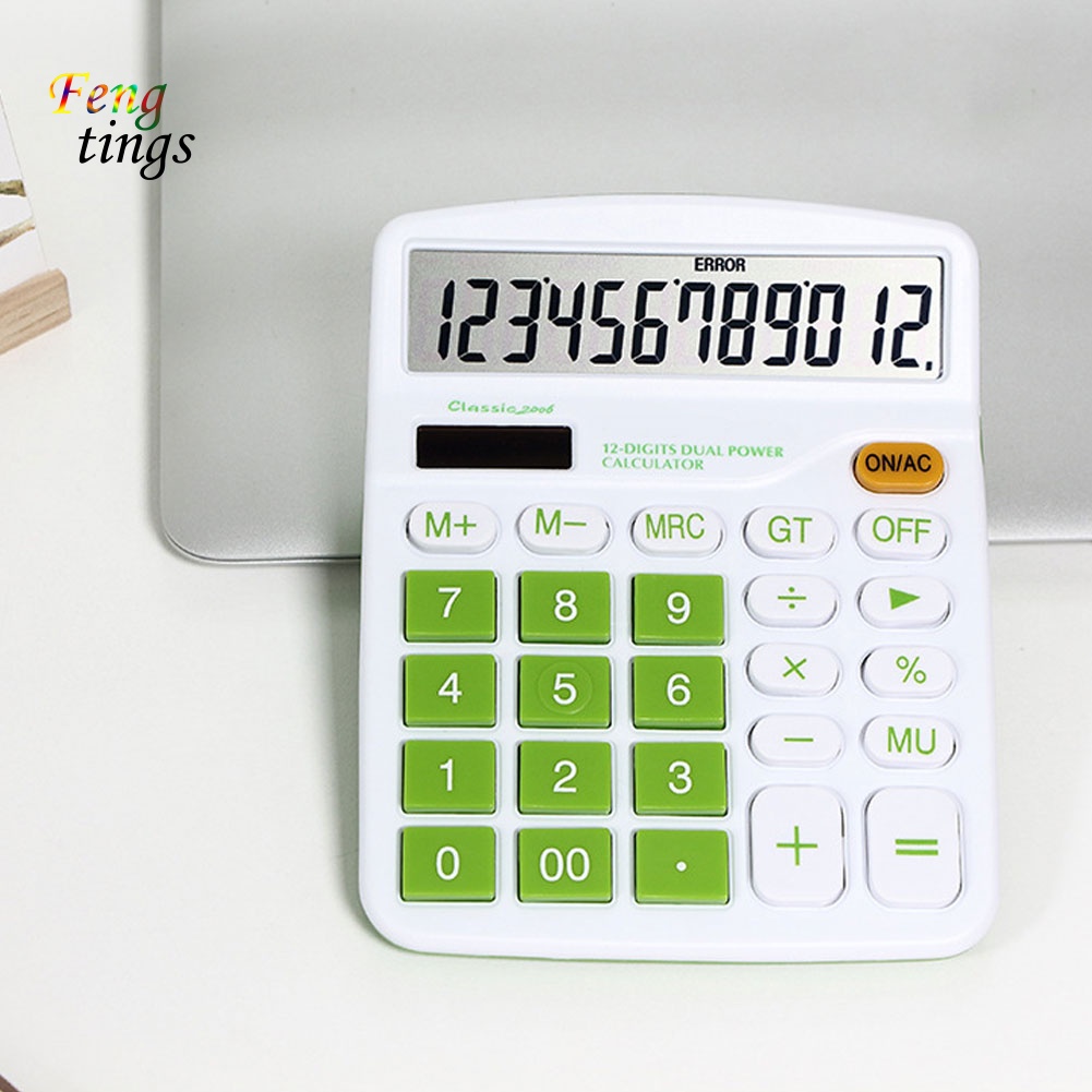 Máy Tính 12 Chữ Số Sử Dụng Năng Lượng Mặt Trời