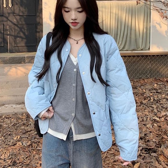 Áo Khoác Màu Sắc Đơn Giản Ấm Áp Thời Trang Mùa Đông Cho Nữ