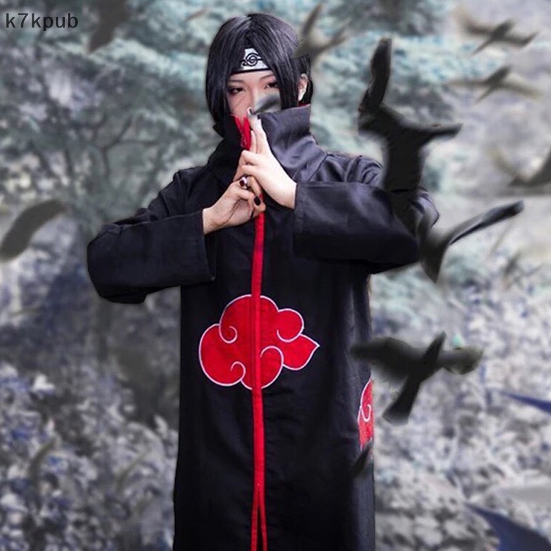 animer cosplay trang phục Akatsuki Itachi áo choàng chất lượng cao Anime convention VN
