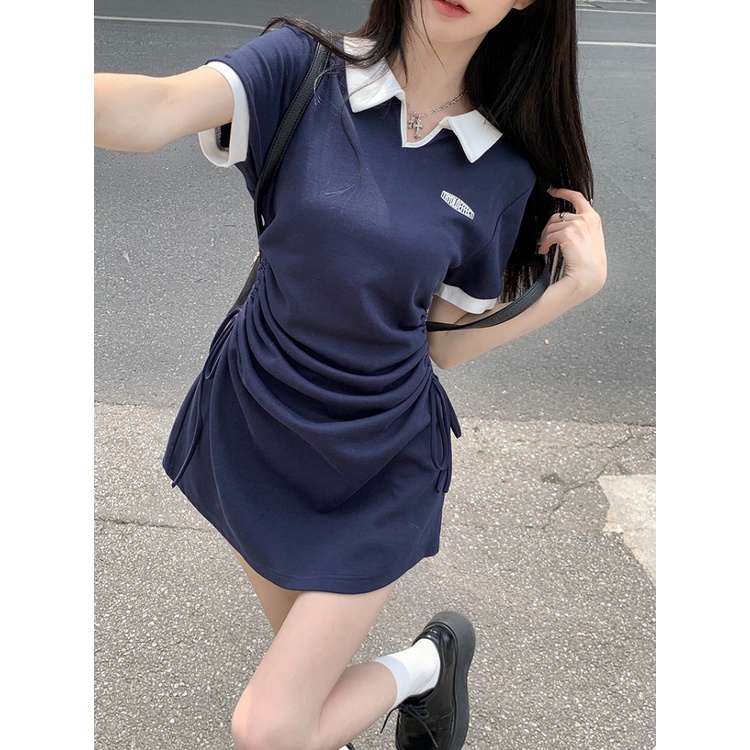 Đầm Maxi Tay Ngắn Phong Cách Hàn Quốc Thiết Kế Mới Cho Phái Nữ