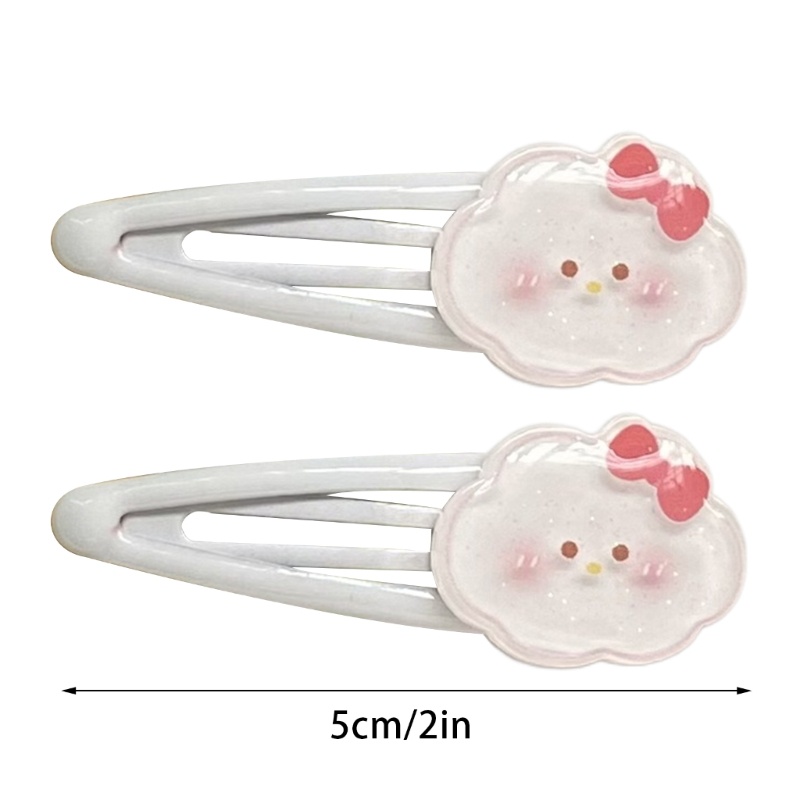 Kẹp Tóc Mái Hình Đám Mây / Má Hồng Hoạt Hình Y2K Dành Cho Bạn Nữ Thanh Thiếu Niên