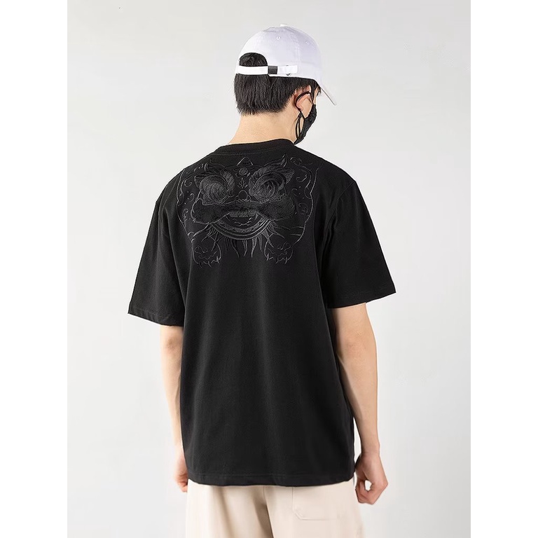 Áo Thun Cotton Ngắn Tay Dáng Rộng Thời Trang Đường Phố Cá Tính Cho Nam